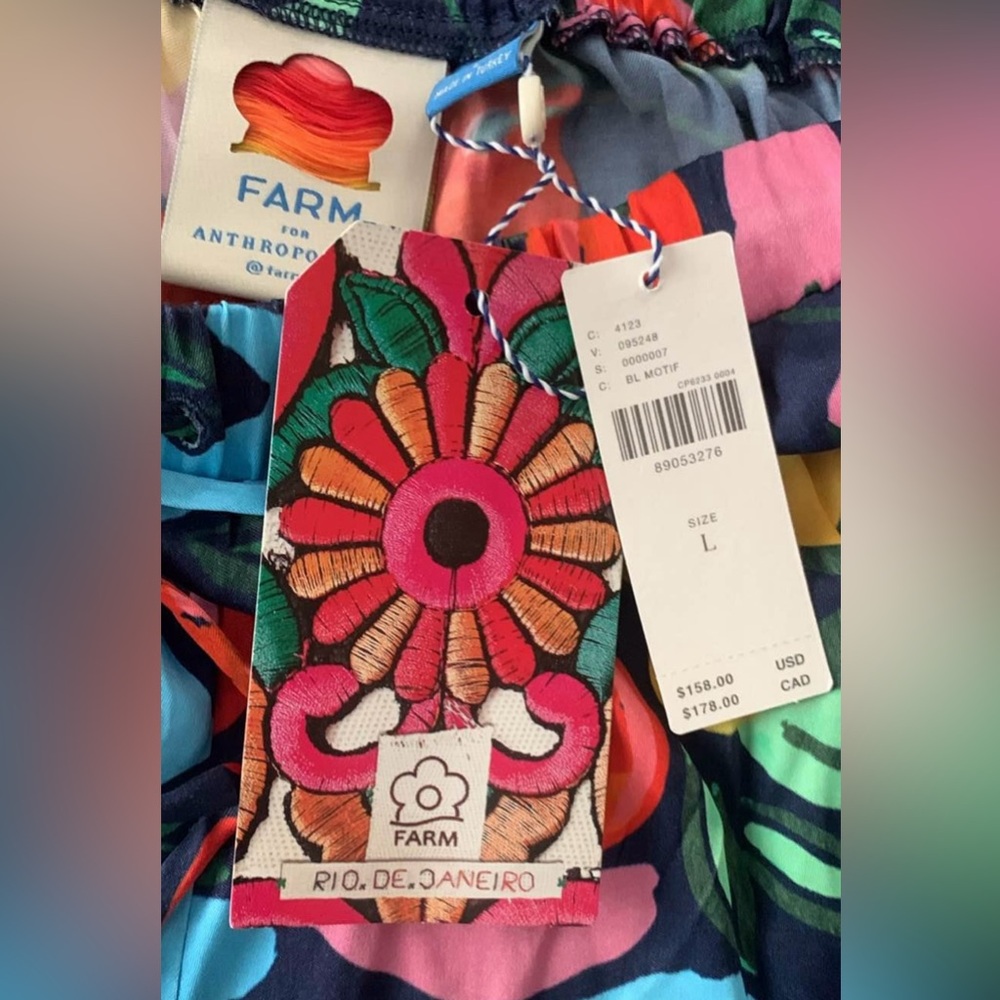 Farm Rio fruit print pants large - Picture 4 of 5
